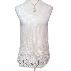 Theory Cutout Design Cotton Blouse